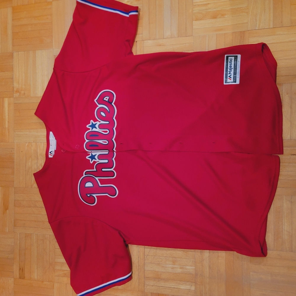 Phillies majestic jersey XL